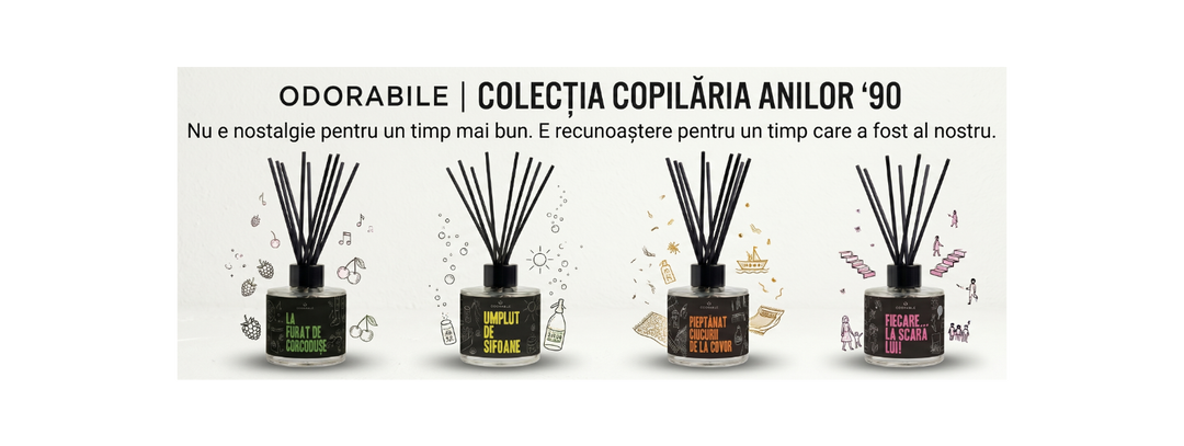 De-a copilăria: un workshop cu parfumuri de cameră care chiar se simt, mișcare și ani '90 - odorable